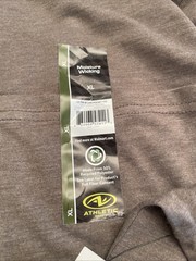 Athletic Works Men’s Taupe Long Sleeve Crew Neck Pocket Tee Size XL New With Tag