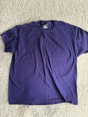 Champion shirt adult extra large 1XL purple short sleeve crewneck casual mens a2