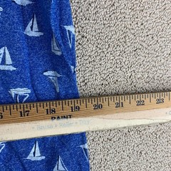 Carbon Longer Length Knit T Shirt Tee Men’s M Blue Sail Boat Print Nautical