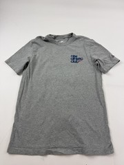 Nike Shirt Mens Medium Heather Gray Graphic Sports Logo Tee Swoosh Athletic Club