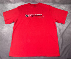 Dodge Motorsports Embroidered Red T-shirt XL Vintage Y2K Trucks Cars Ram