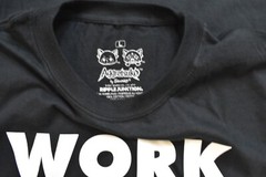 Aggretsuko Mens Work Sucks Funny Black Shirt New L, 2XL, 3XL
