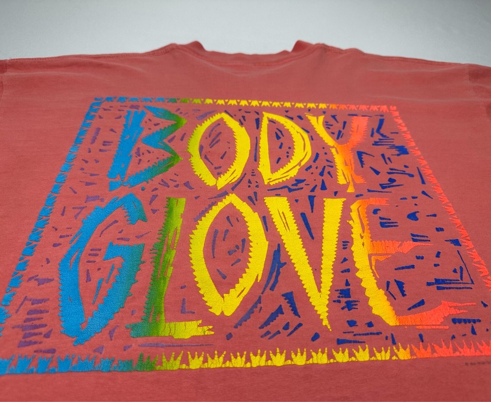 Rare VTG 90s 1990 BODY GLOVE Single Stitch T Shirt XL Hawaiian Resort Beach Surf