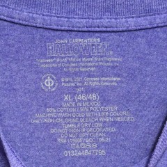 Vintage John Carpenter’s Halloween Michael Myers Purple Graphic T-Shirt Men’s XL