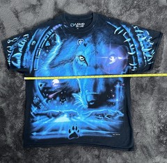 Liquid Blue 2001 Great Wolf Lodge Wolf All Over Print Men’s T-Shirt Size XL