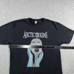 Arctic Origins Graphic T Shirt Black Men Medium Streetwear Band Face Grunge