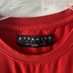 Eternity BC/AD Shirt Mens Sz L Red El Patron Pablo Esclobar Bear Embroidered