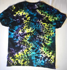 Gildan Tie Dye T-shirt Black, Blue, Purple, Yellow, Green Crumple Various Size