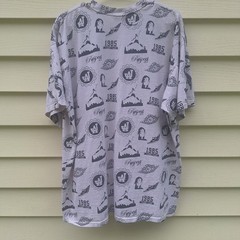 Michael Jordan Shirt Men XL Air Jordan Flight Club 1985 Wht Y2K 80s 90s Thrashed