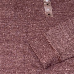 Sonoma Thermal Henley Shirt Men M Maroon Extra Soft Cotton Stretch Warm Gift NWT