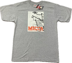 Mecca Men T-Shirt Vintage Y2K Summer Bike Heather Hip Hop Gray NWT L