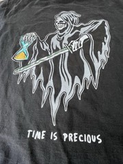 Warren Lotas Time is Precious Grim Reaper Black T Shirt XL