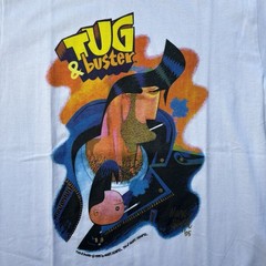 Vintage Tug And Buster Graphitti 1995 Comic Book Promo Shirt Small
