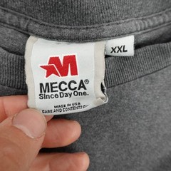 Vintage Mecca Shirt Mens 2XL XXL Gray Red Graffiti Hip Hop Rap 90s Made In USA ^