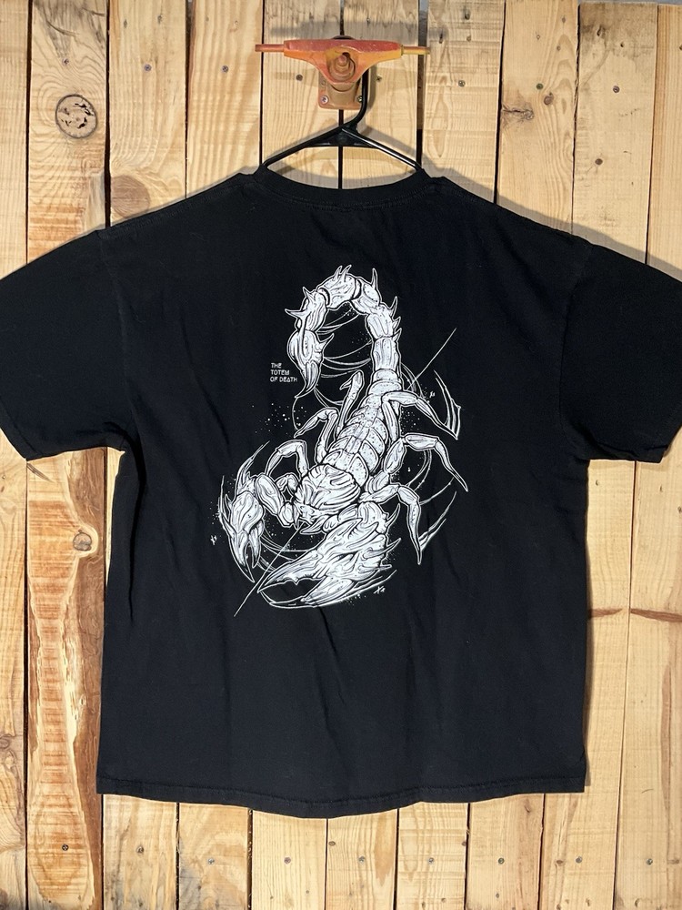 Wolfpack Totem Of Death Scorpion Collection Nero Forte Black Shirt Men’s XL