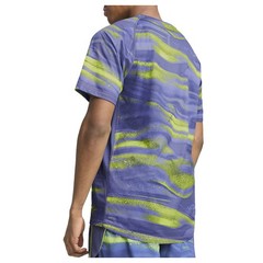 PUMA Run Velocity All Over Print Crew Neck Short Sleeve Athletic T-Shirt Mens Si