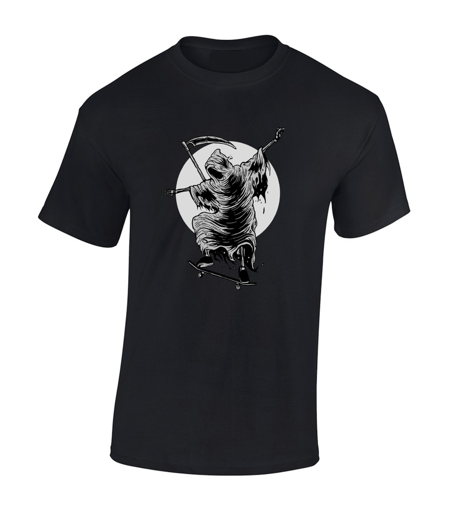 Reaper Skater Skateboard Design Clothing Top Cool Unisex T-Shirt