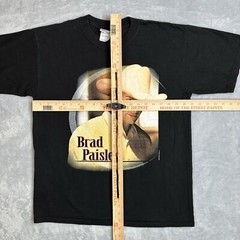 2003 Brad Paisley Country Musician Concert Tour Black Shirt Y2K Mens L Rodeo