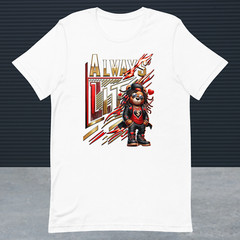 Mens Bear of Hearts Always Lit Tee Shirt Big Tall Hip Hop Shaka Pro Club Shaka
