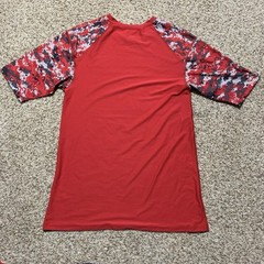Badger Sports Montana Broncos Athletics SS Shirt Sz. L NEW Red/Digi Camo