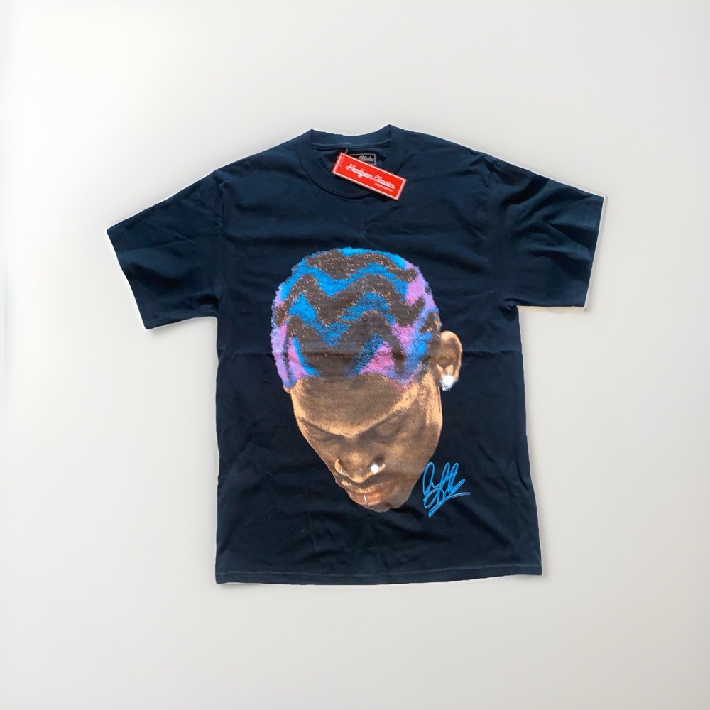 NWT Headgear Classics Dennis Rodman Graphic T Shirt Men’s Size M Black Cotton