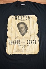 Vintage 1980s George Jones Wanted Tour Shirt Tee XL Country Johnny Paycheck