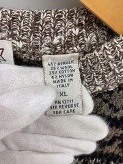 Other brands: Italian-made JOHN ASHFORD knit sweater (thick), XL, acrylic, multi