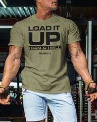 066. Load It Up Funny Workout Gym T-Shirt for Men