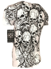 Xtreme Couture by Affliction Men’s T-Shirt ACCUSER Skull Biker
