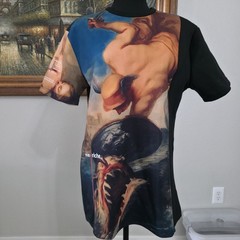 VIE+RICHE PARIS Men’s Shark Graphic Print T-Shirt Blue Size Small