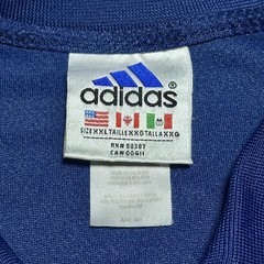 Vintage Adidas Basketball Warm Up Shooting Snap Button Jersey Shirt Size 2XL