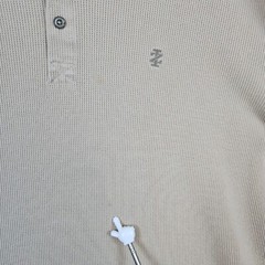 Izod Jeans Rockwashed Men’s Thermal Henley Size XXL Tan Shirt Waffle Knit SPOTS