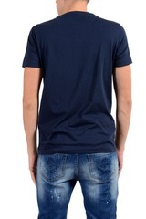 Roberto Cavalli Men’s Blue Graphic Crewneck T-Shirt US 2XL IT 56