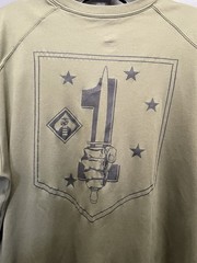 USMC 1st Battalion 1st Marines Unit Short Sleeve Badger Sport Shirt Size Medium
