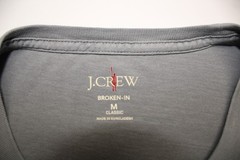 J.Crew Broken-In & Hemp Blend T-Shirt LOT of 2 Mens M Gray Cream Crewneck Tee