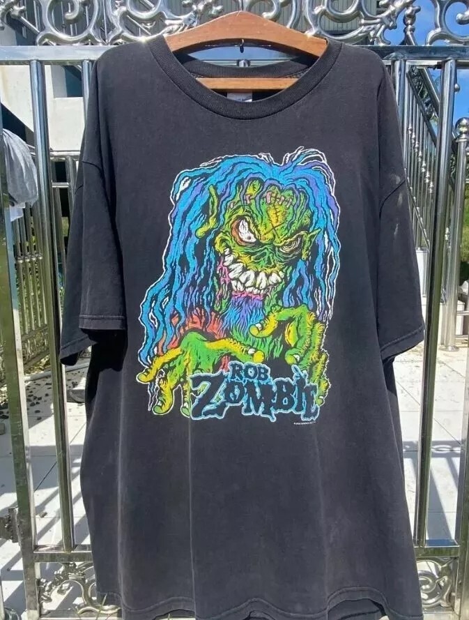 Rob Zombie Black Short Sleeve Cotton T-shirt For Men Women S-5XL