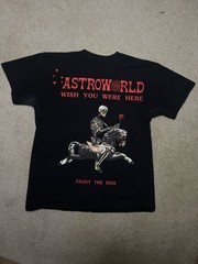 Travis Scott T Shirt Mens L Astroworld Wish You Were Here ENJOY THE RIDE Tour