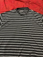 Plus Size Mens Brooklyn Xpress Gray & White V-neck Short Sleeved T-shirt.Size5XL
