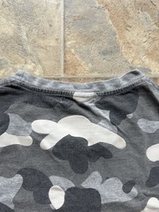 A Bathing Ape BAPE Men’s Gray Camo Shark Graphic T-shirt