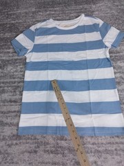Zecmos Shirt Men’s Medium Blue Striped Short Sleeve Tee NWOT