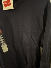Hanes Men’s Comfort Soft Essential-T 100% Cotton Long Sleeve S T-Shirt NWT