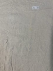 Kith Men’s Cotton Short Sleeve T-Shirt Sz Medium Beige Small Box Logo Authentic