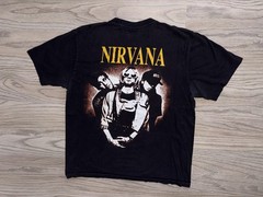 Nirvana Kurt Cobain The Roxx Rock Band T-Shirt Mens (L) Single Stitch Grunge