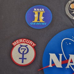 NASA Meatball Logo 7 Historic Space Programs Men’s XL F&B Print T Shirt USA Flag