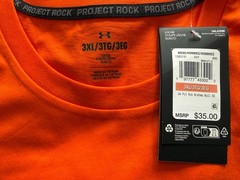 Under Armour Project Rock Brahma Bull Orange T-Shirt Men’s Sz L/ XL/ 2XL/ 3XL