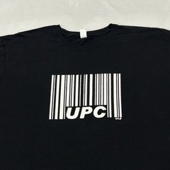UPC v1.0 Barcode MMA UFC Black Graphic Logo Short Sleeve Tee Shirt Men’s XXL