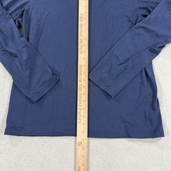 Mack Weldon Shirt Men Large Blue Long Sleeve Pullover Stretch Comfort