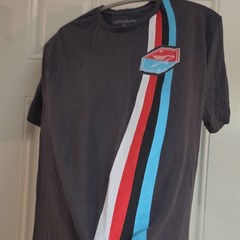 Loot Gaming Destiny Graphic Stripe Black Red White Blue Men’s XL T-Shirt
