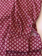 Stacy Adams Red Geometric Print Button-Up Shirt Men’s Pre-Owned