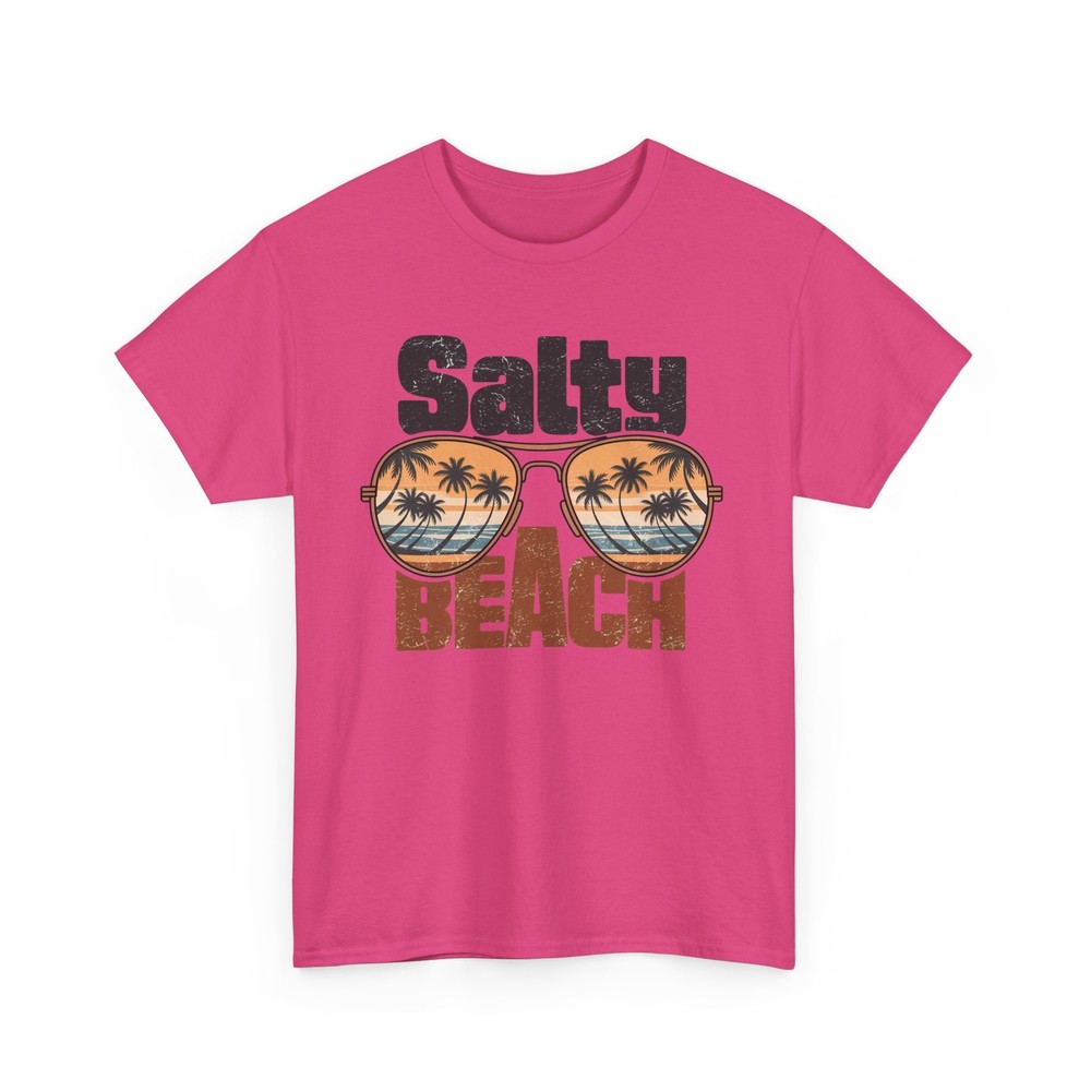 Beach Vibes T-Shirt | Summer Ocean Waves Tee | Salty-Beach-Retro-Tropical Shirt